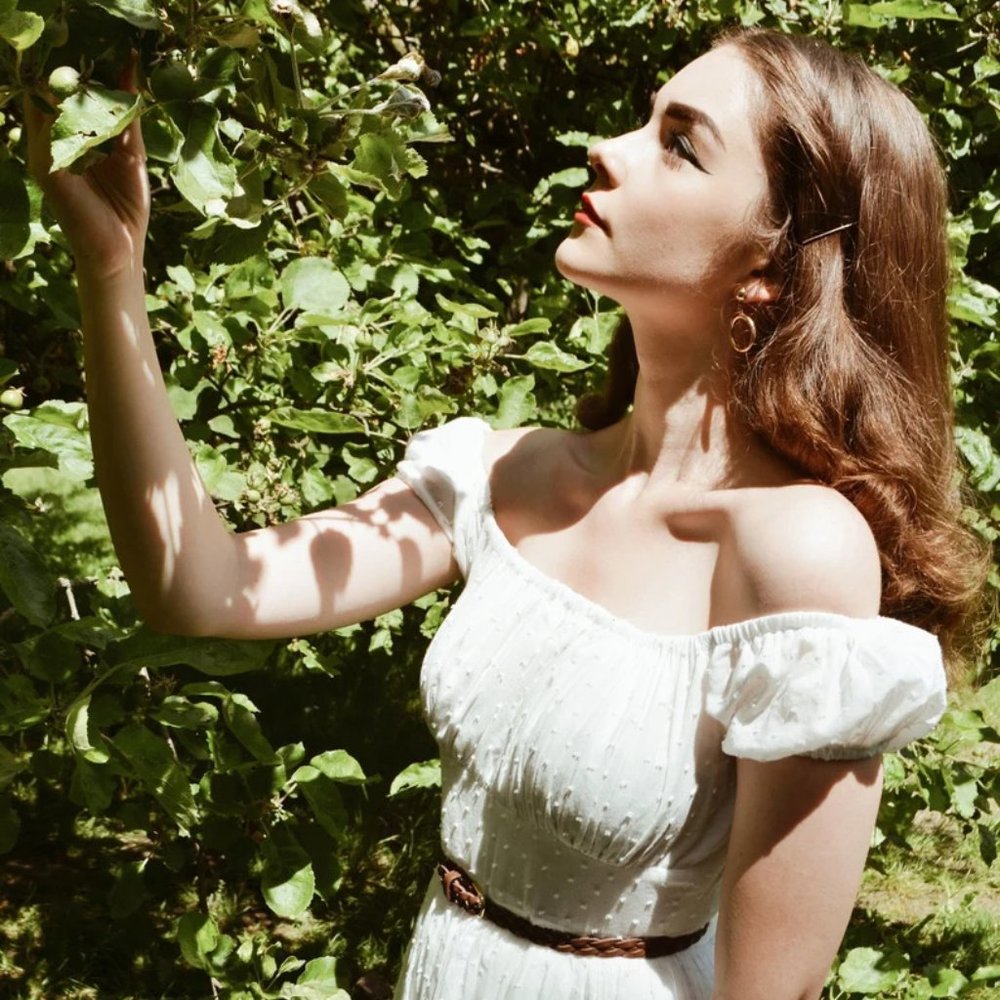 [Hearts and Found] Loretta Dress in White Swiss Dot